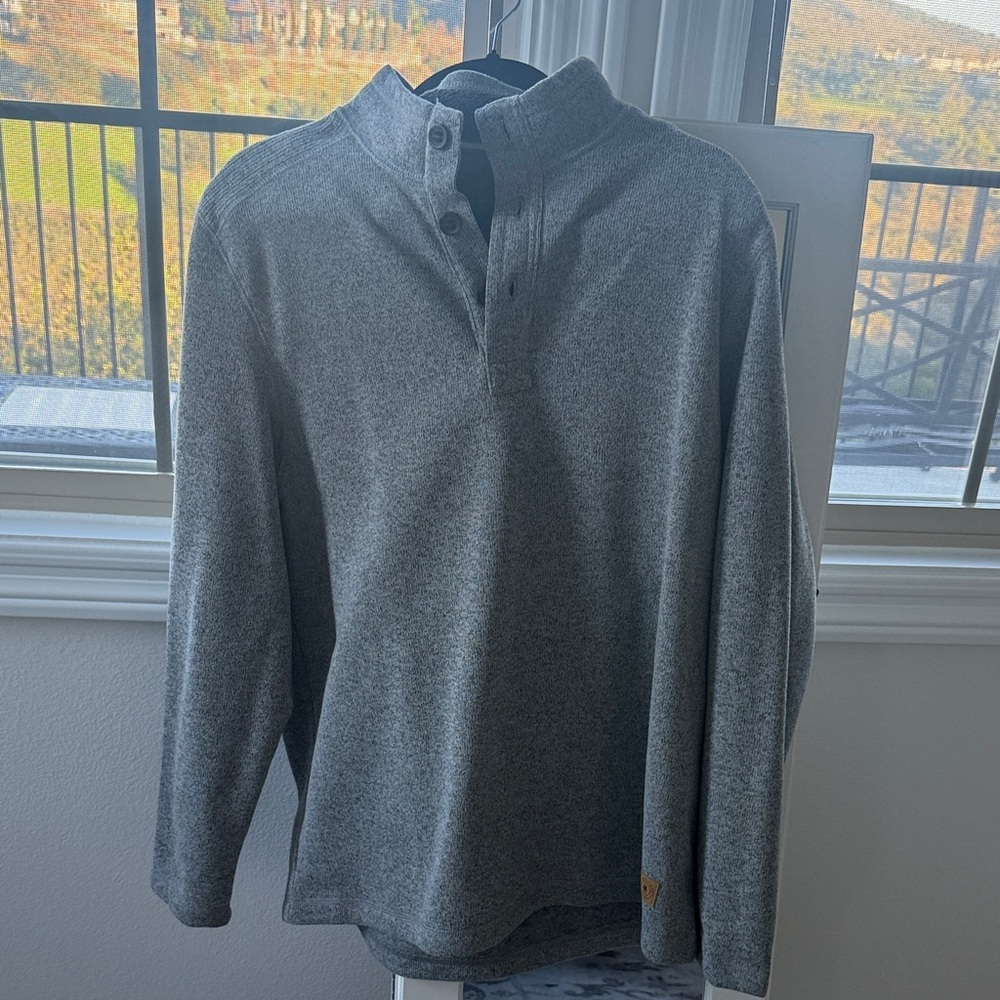 G.H. Bass & Co. Charcoal Henley Shirt